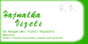 hajnalka vizeli business card